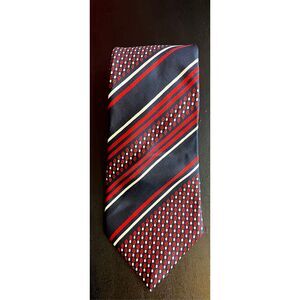 Bamberger’s vintage multi pattern print tie